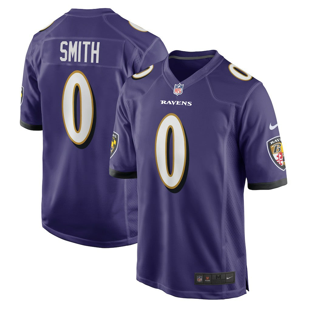 Roquan Smith Baltimore Ravens Team Game Jersey - Purple - Nike