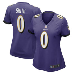Roquan Smith Baltimore Ravens Women's Team Game Jersey - Purple - Nike