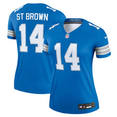 Amon-Ra St. Brown Detroit Lions Women's Legend Player Performance Top - Blue - Nike