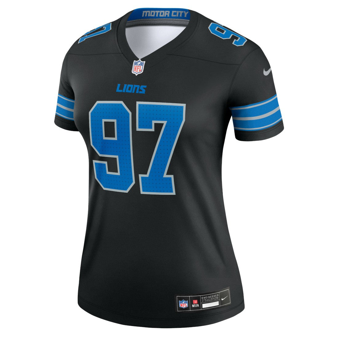 Aidan Hutchinson Detroit Lions Women's Alternate Legend Player Performance Top - Black - Nike