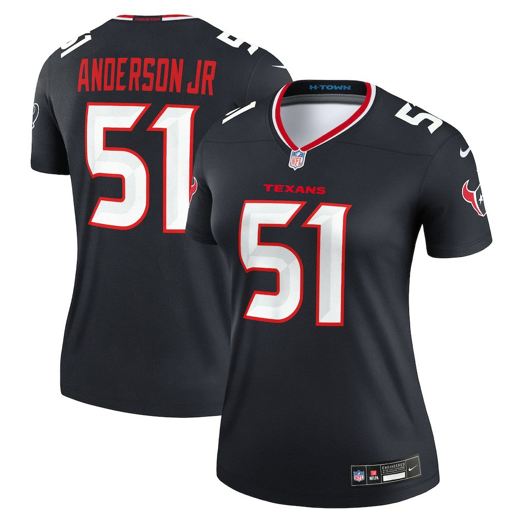 Will Anderson Jr. Houston Texans Women's Legend Player Performance Top - Navy - Nike