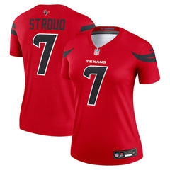C.J. Stroud Houston Texans Women's Alternate Legend Player Performance Top - Red - Nike