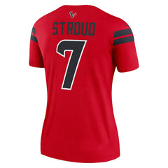 C.J. Stroud Houston Texans Women's Alternate Legend Player Performance Top - Red - Nike