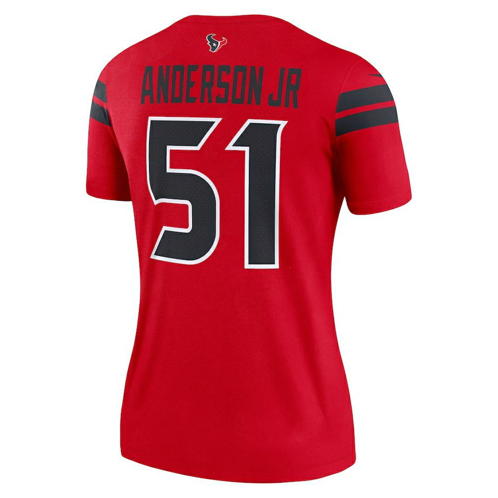 Will Anderson Jr. Houston Texans Women's Alternate Legend Player Performance Top - Red - Nike