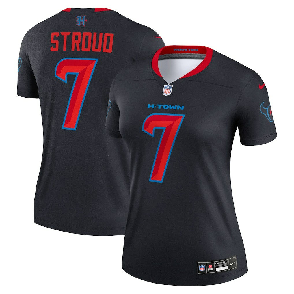 C.J. Stroud Houston Texans Women's Alternate Legend Player Performance Top - Navy - Nike