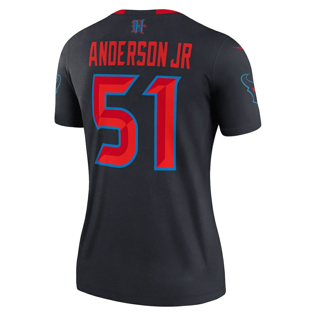 Will Anderson Jr. Houston Texans Women's Alternate Legend Player Performance Top - Navy - Nike