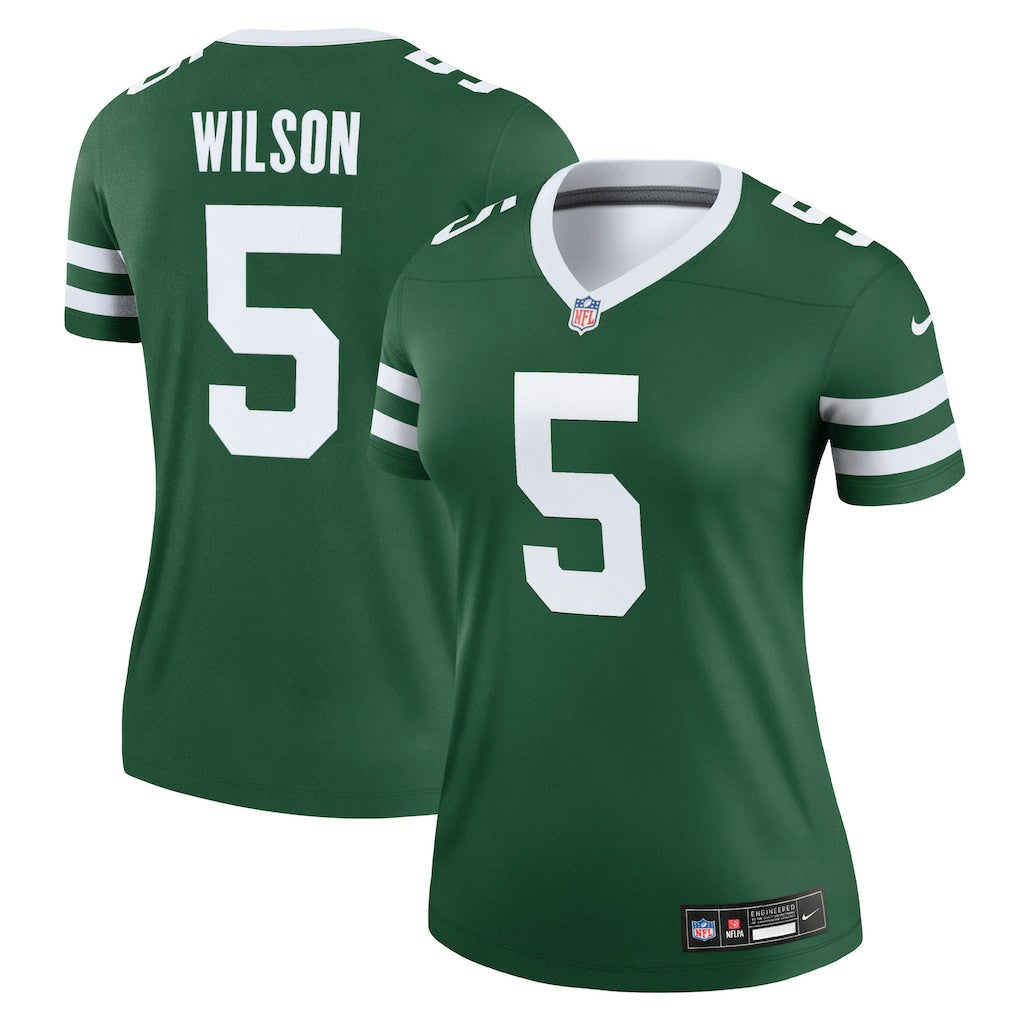 Garrett Wilson New York Jets Women's Legend Player Performance Top - Legacy Green - Nike