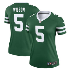 Garrett Wilson New York Jets Women's Legend Player Performance Top - Legacy Green - Nike