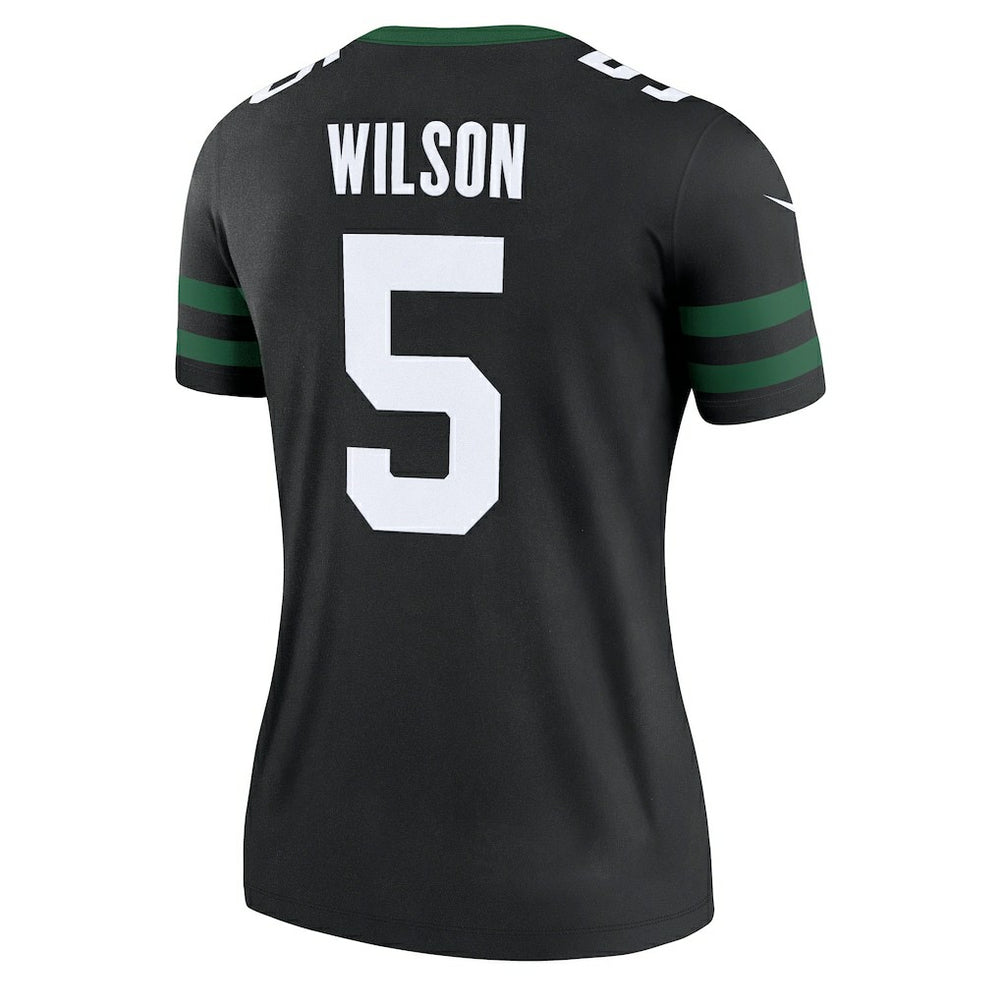 Garrett Wilson New York Jets Women's Alternate Legend Player Performance Top - Legacy Black - Nike