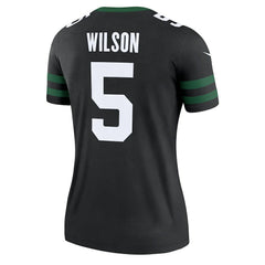 Garrett Wilson New York Jets Women's Alternate Legend Player Performance Top - Legacy Black - Nike