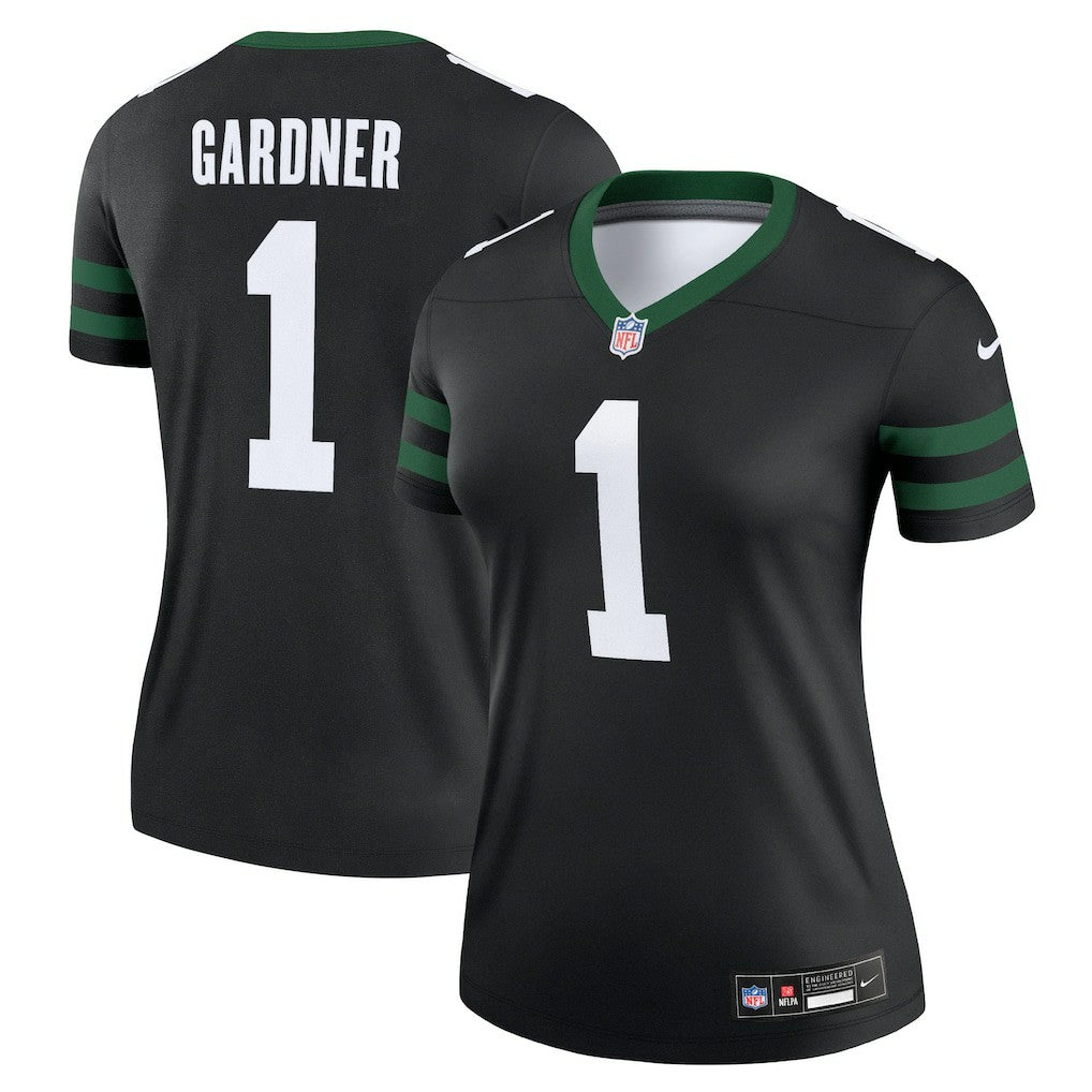 Ahmad Sauce Gardner New York Jets Women's Alternate Legend Player Performance Top - Legacy Black - Nike