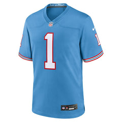 Warren Moon Tennessee Titans Retired Player Alternate Game Jersey - Light Blue - Nike