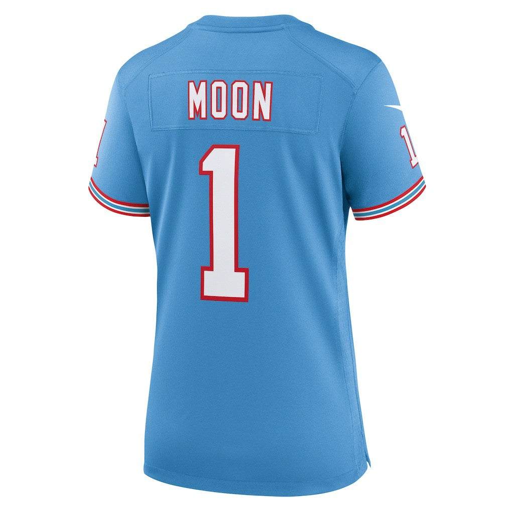 Warren Moon Tennessee Titans Women's Oilers Throwback Retired Player Game Jersey - Light Blue - Nike