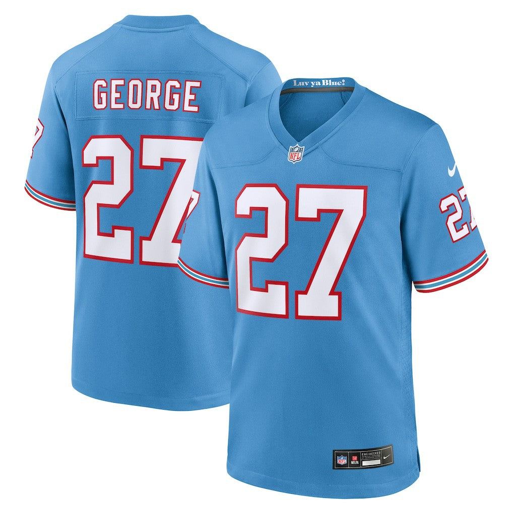 Eddie George Tennessee Titans Retired Player Alternate Game Jersey - Light Blue - Nike