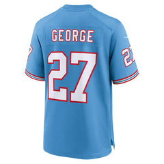 Eddie George Tennessee Titans Retired Player Alternate Game Jersey - Light Blue - Nike