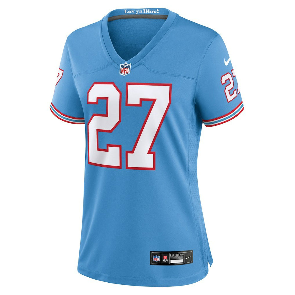 Eddie George Tennessee Titans Women's Oilers Throwback Retired Player Game Jersey - Light Blue - Nike