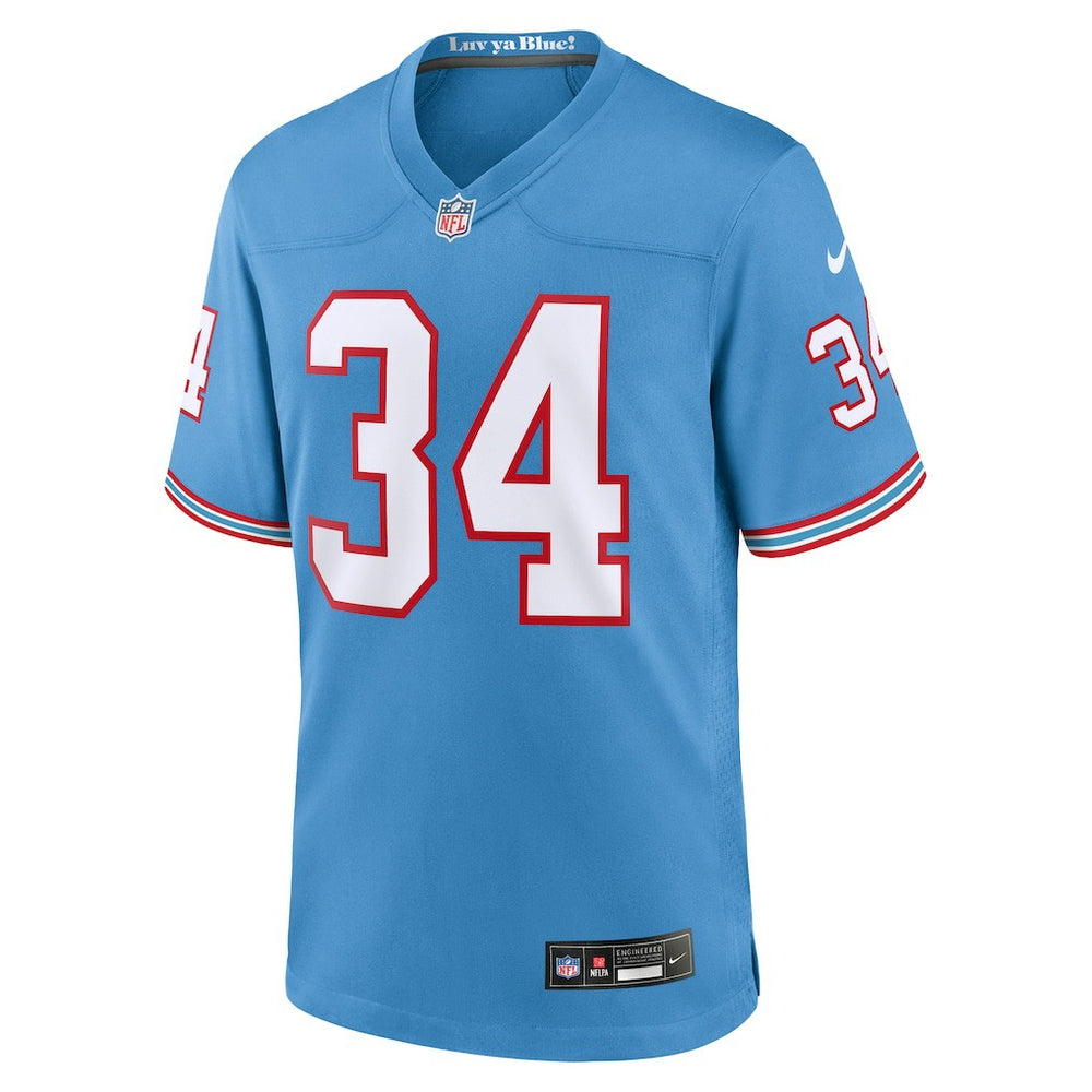 Earl Campbell Tennessee Titans Retired Player Alternate Game Jersey - Light Blue - Nike