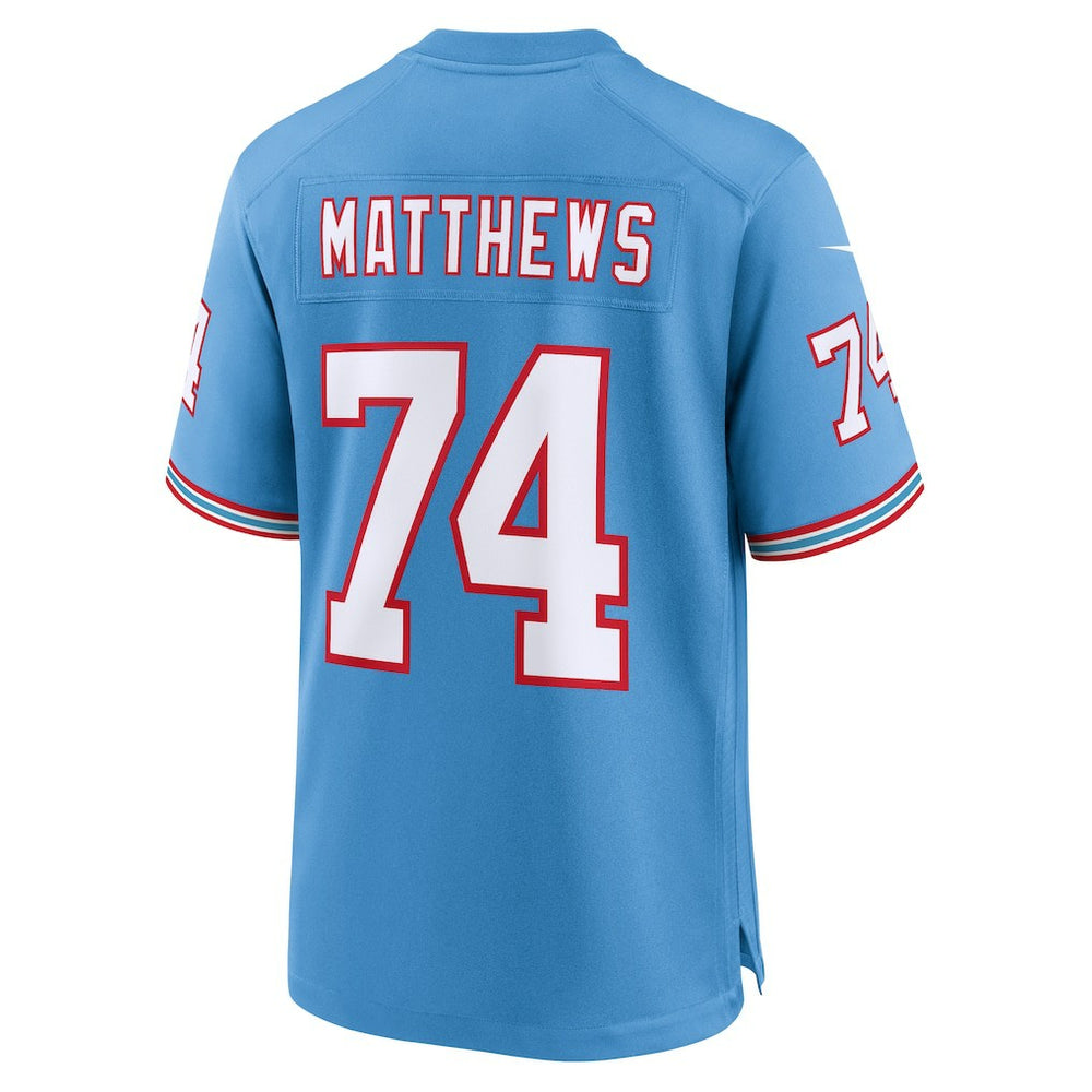 Bruce Matthews Tennessee Titans Retired Player Alternate Game Jersey - Light Blue - Nike