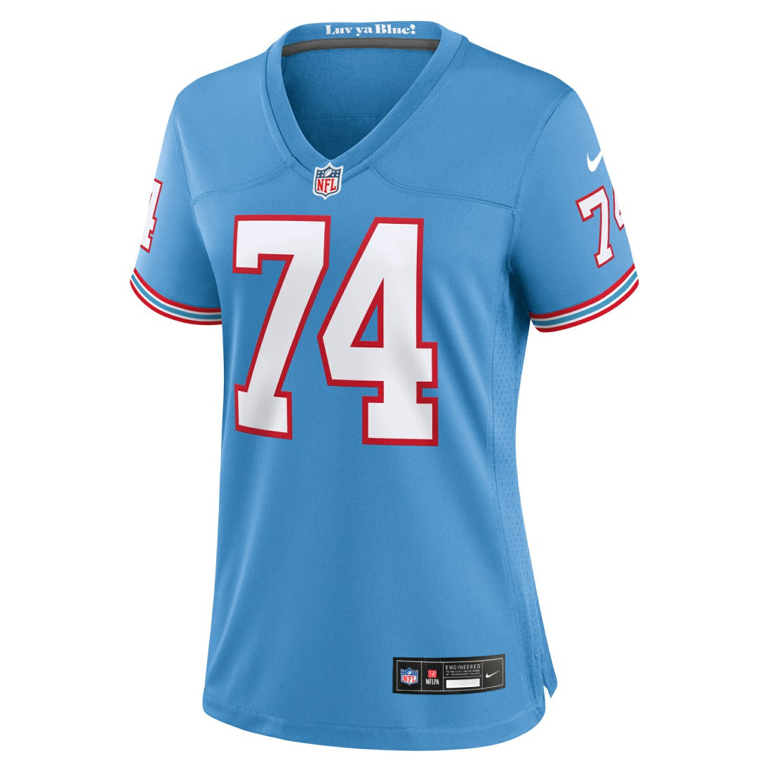 Bruce Matthews Tennessee Titans Women's Oilers Throwback Retired Player Game Jersey - Light Blue - Nike