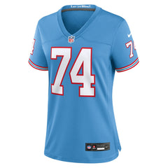 Bruce Matthews Tennessee Titans Women's Oilers Throwback Retired Player Game Jersey - Light Blue - Nike
