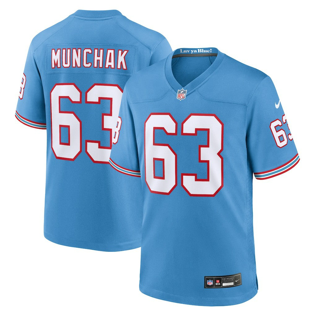 Mike Munchak Tennessee Titans Retired Player Alternate Game Jersey - Light Blue - Nike