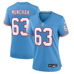 Mike Munchak Tennessee Titans Women's Oilers Throwback Retired Player Game Jersey - Light Blue - Nike