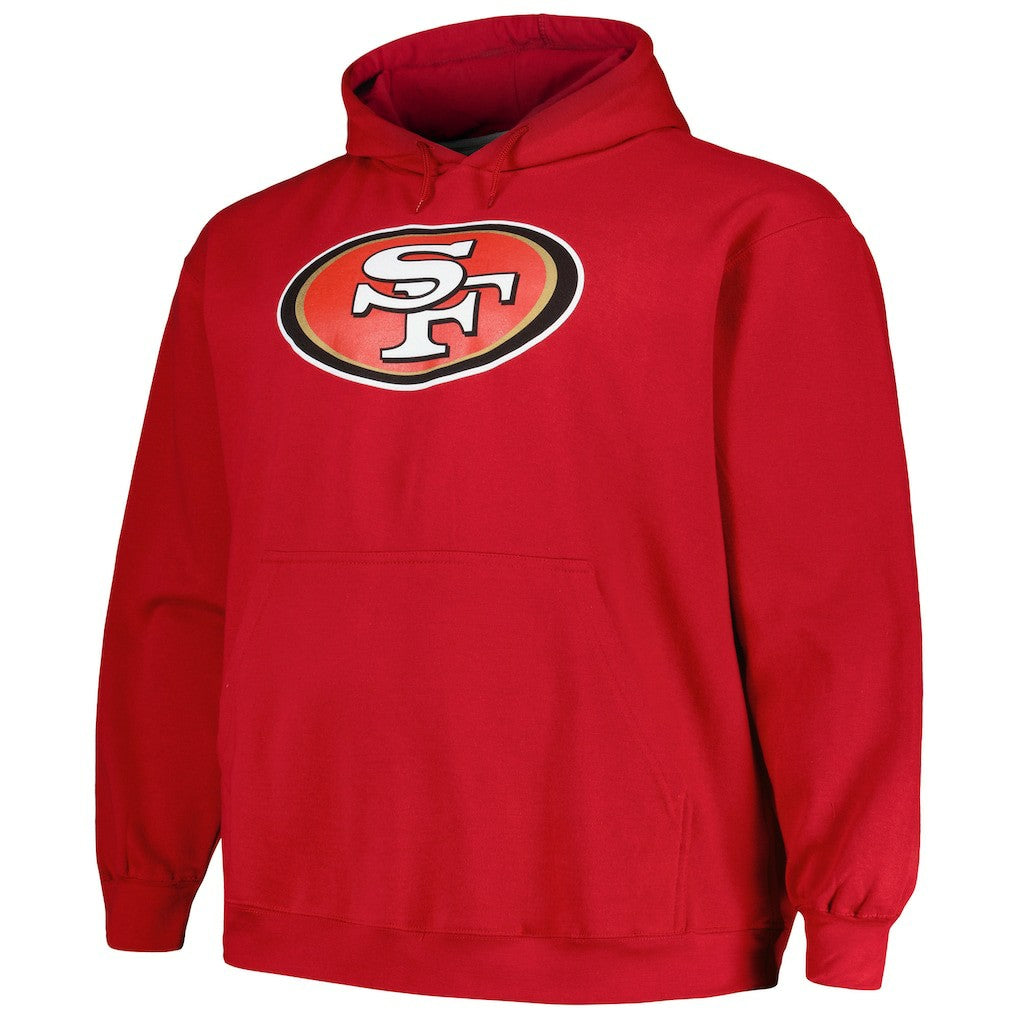 Christian McCaffrey San Francisco 49ers Big & Tall Fleece Name & Number Pullover Hoodie - Scarlet - Fanatics