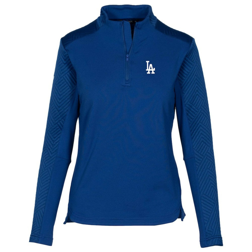 Los Angeles Dodgers Levelwear Women's Daybreak Insignia 2.0 Quarter-Zip Pullover Top Outlet