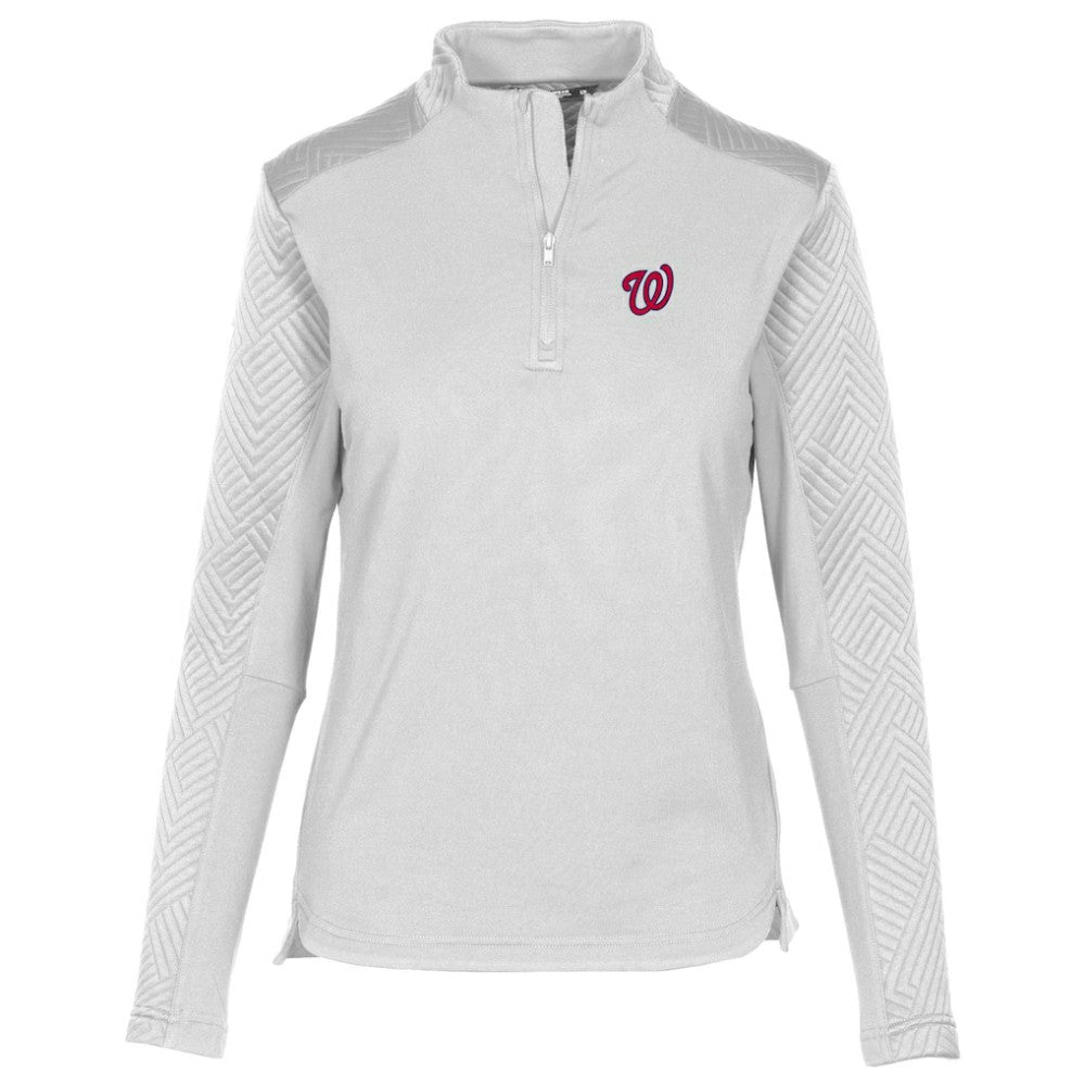 Washington Nationals Levelwear Women's Daybreak Insignia 2.0 Quarter-Zip Pullover Top Near Me