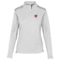 Washington Nationals Levelwear Women's Daybreak Insignia 2.0 Quarter-Zip Pullover Top Near Me
