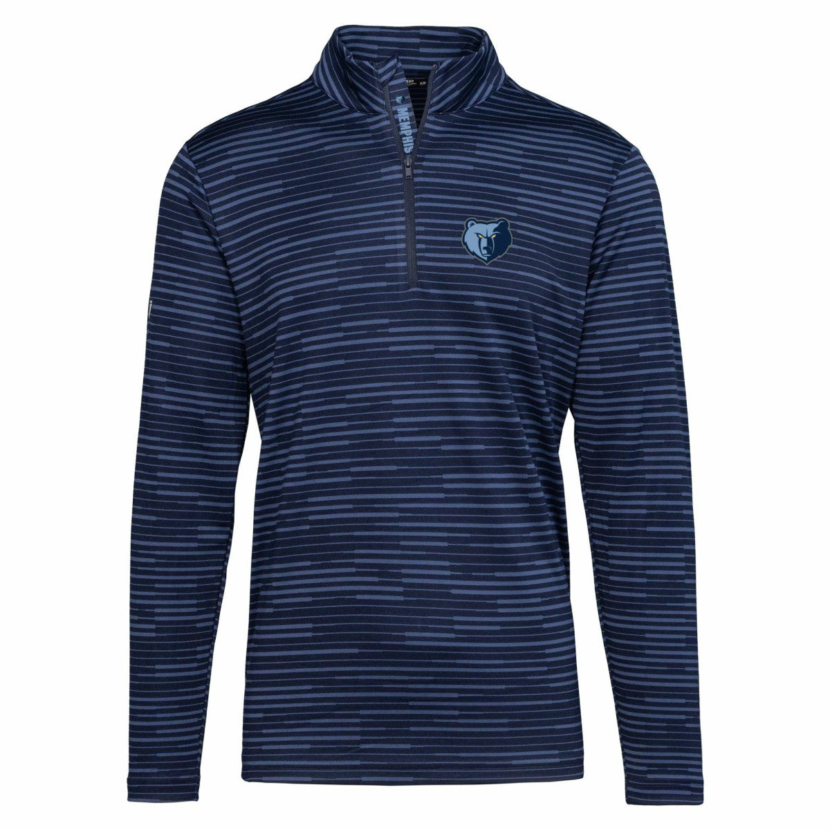 Memphis Grizzlies Levelwear Gear Insignia Core Quarter-Zip Pullover Top Navy