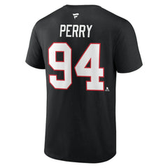 Corey Perry Chicago Blackhawks Fanatics Authentic Stack Name & Number T-Shirt - Black | Fanatics online