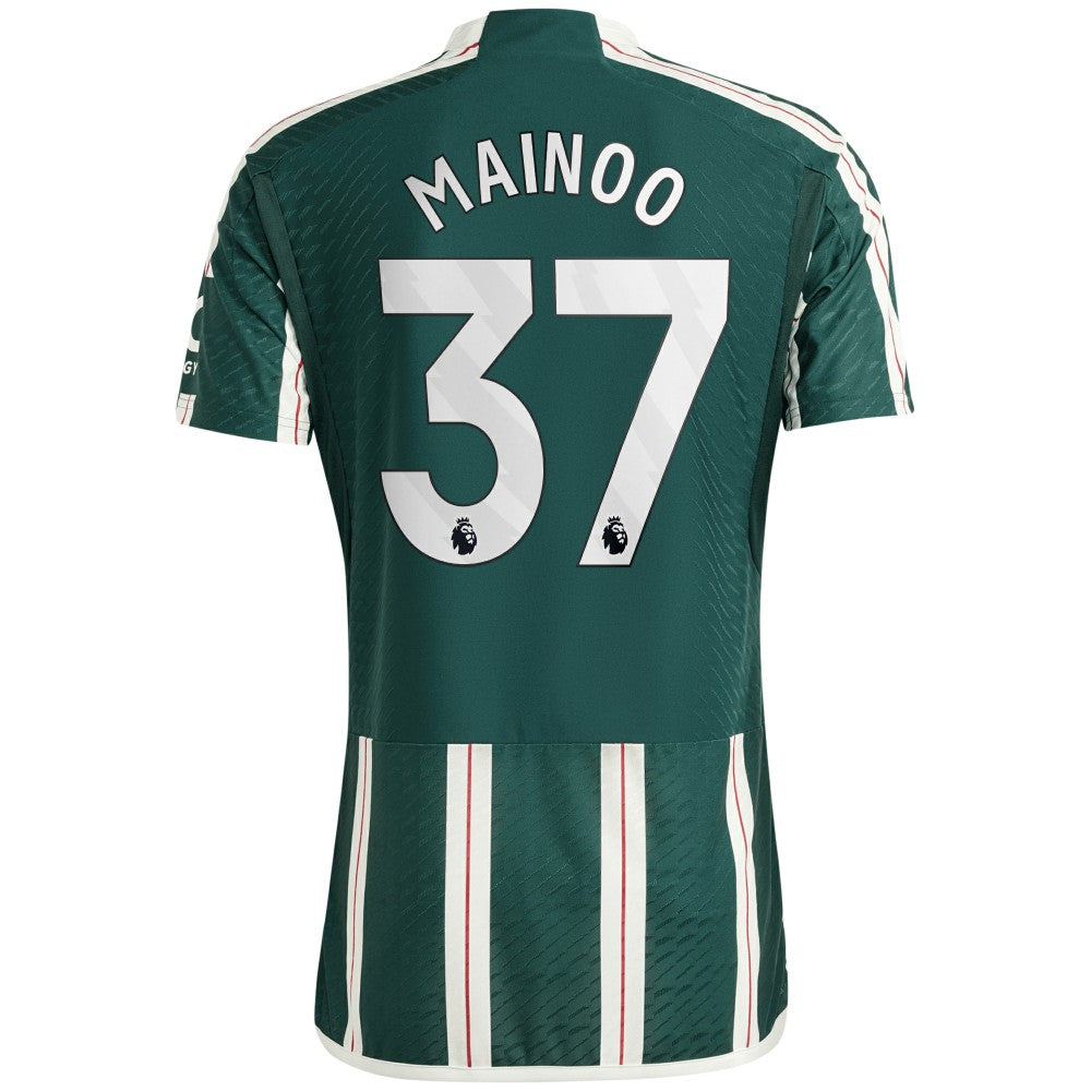 Adidas - Kobbie Mainoo Manchester United 2023/24 Away Player Jersey - Green