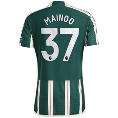 Adidas - Kobbie Mainoo Manchester United 2023/24 Away Player Jersey - Green