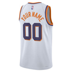 Nike Phoenix Suns Unisex Swingman Custom Jersey White Association Edition
