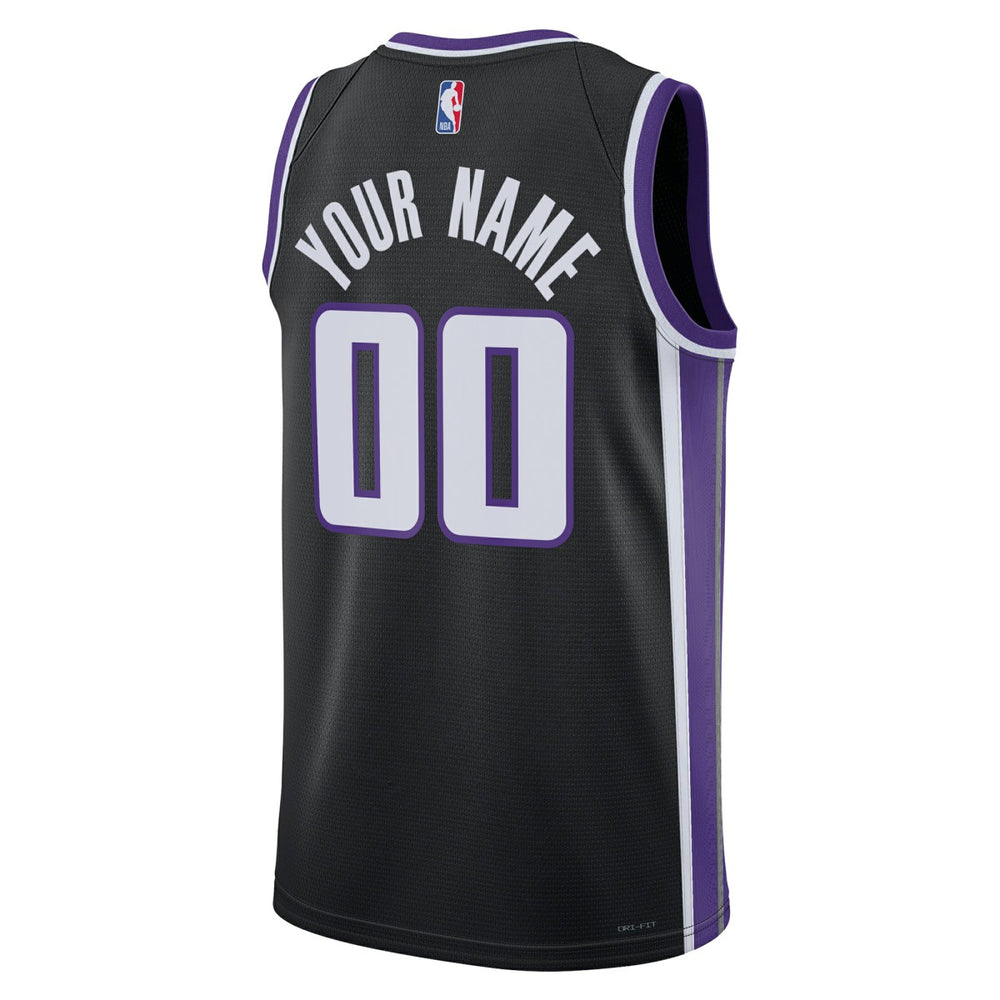 Nike Sacramento Kings Unisex Swingman Custom Jersey Icon Edition Black