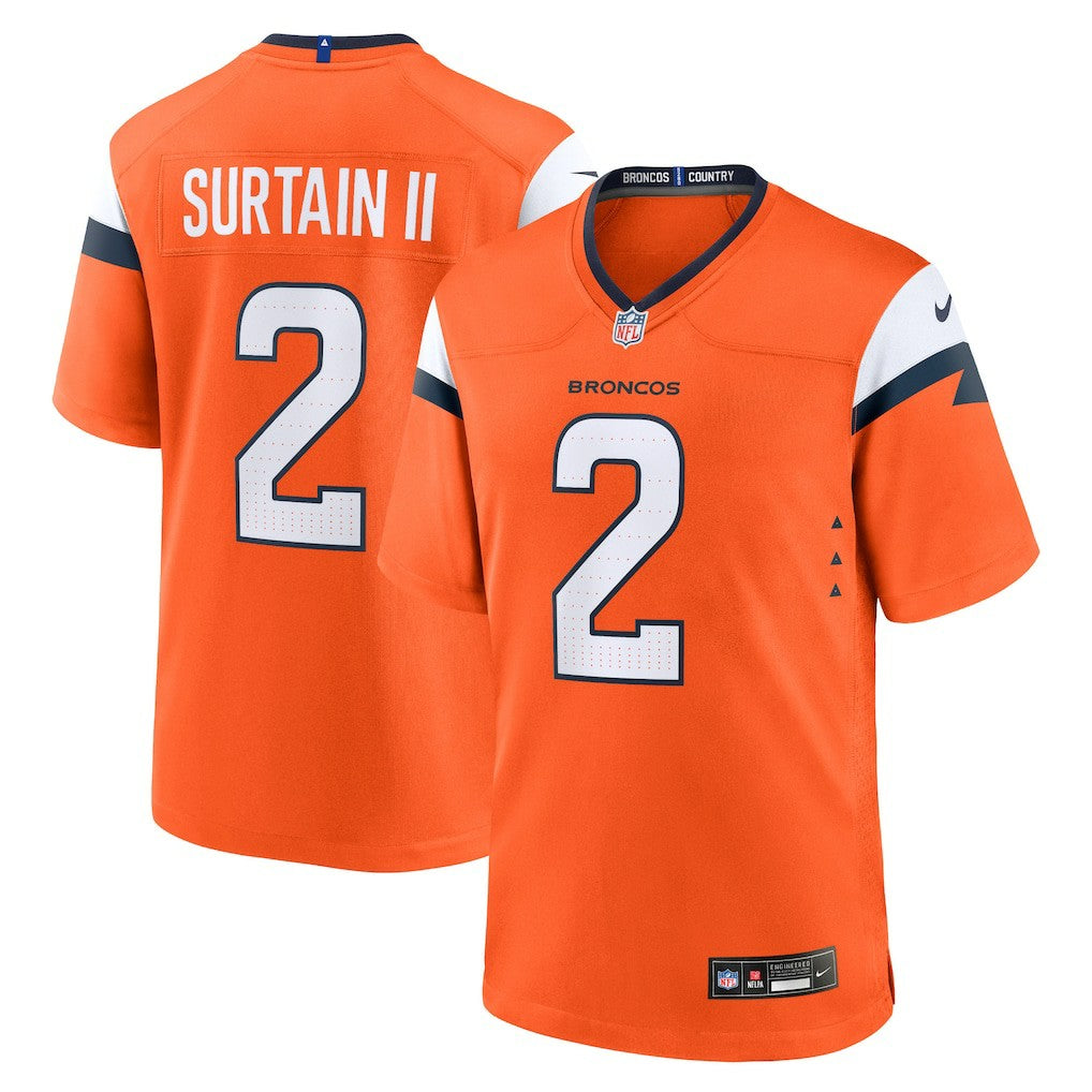 Patrick Surtain II Denver Broncos Mile High Collection Game Jersey - Orange - Nike