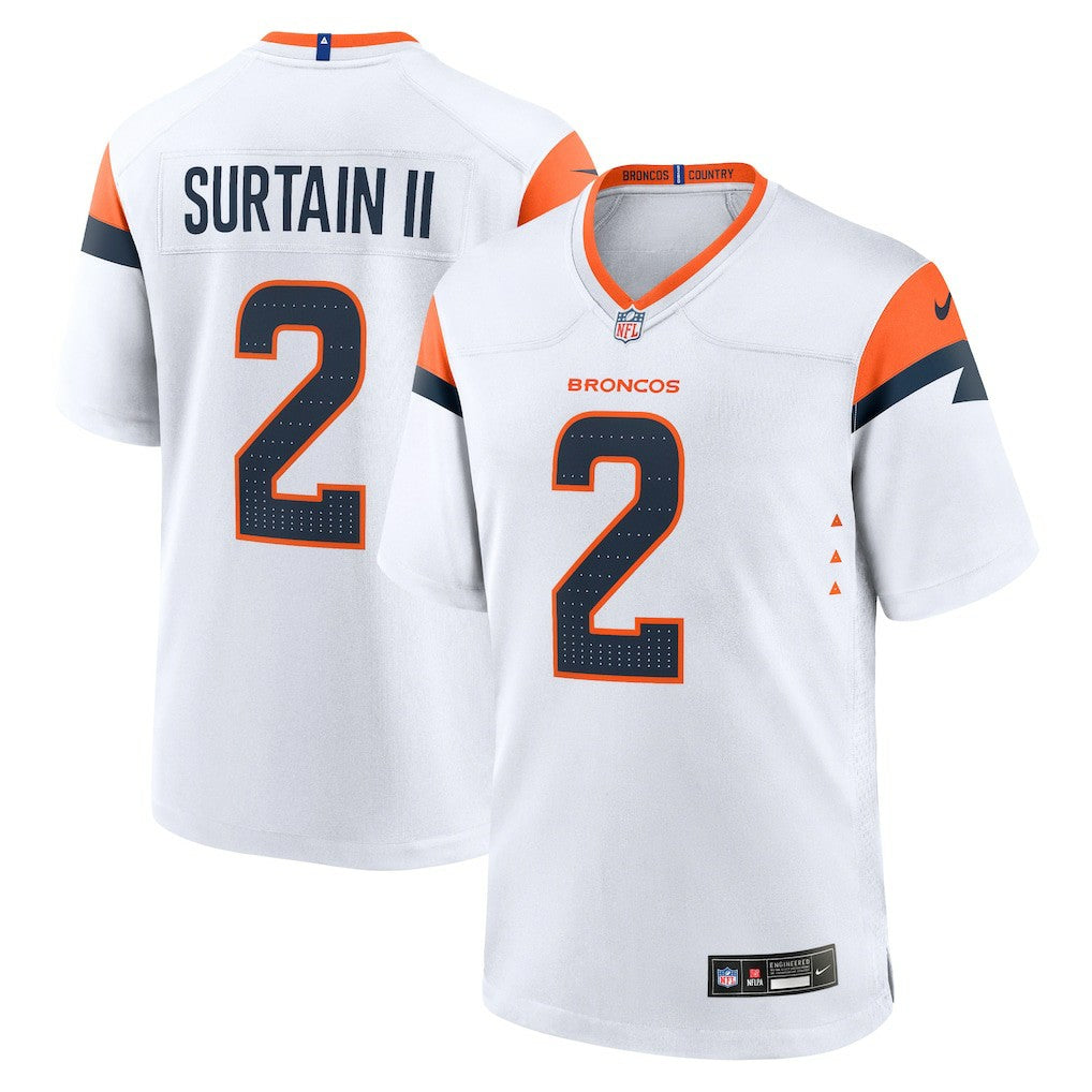 Patrick Surtain II Denver Broncos Mile High Collection Game Jersey - White - Nike