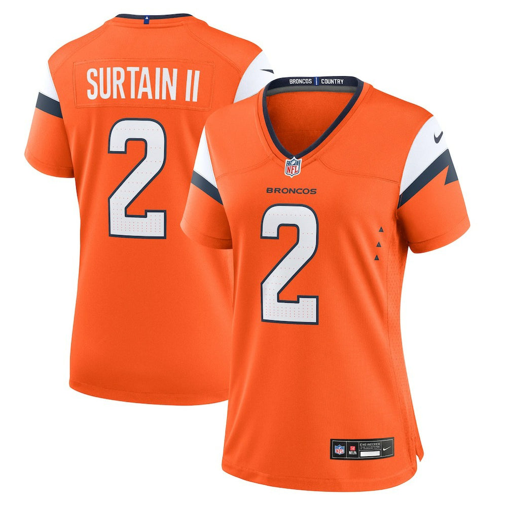 Patrick Surtain II Denver Broncos Women's Mile High Collection Game Jersey - Orange - Nike