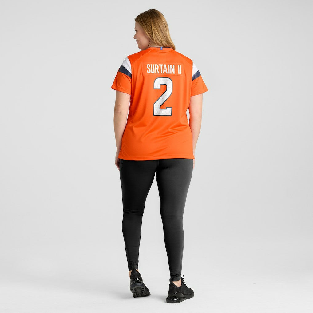 Patrick Surtain II Denver Broncos Women's Mile High Collection Game Jersey - Orange - Nike