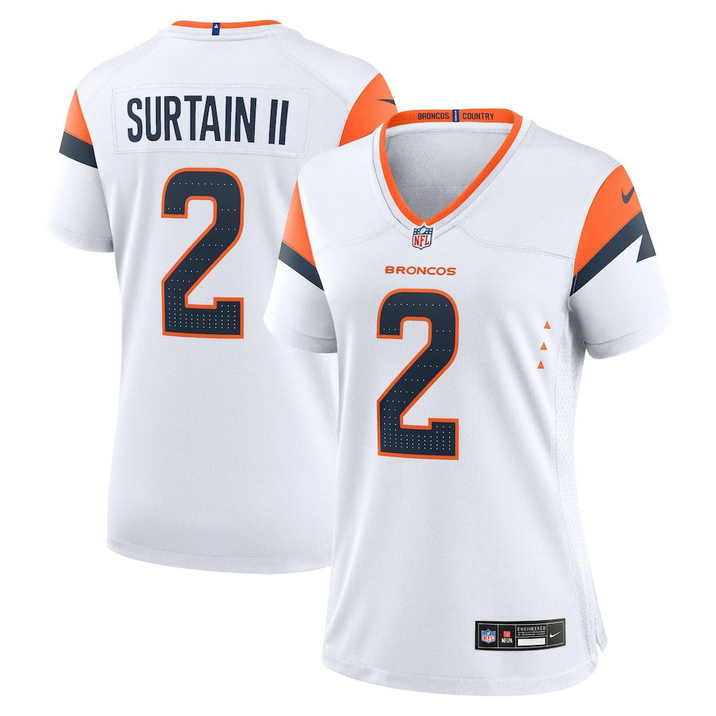 Patrick Surtain II Denver Broncos Women's Mile High Collection Game Jersey - White - Nike