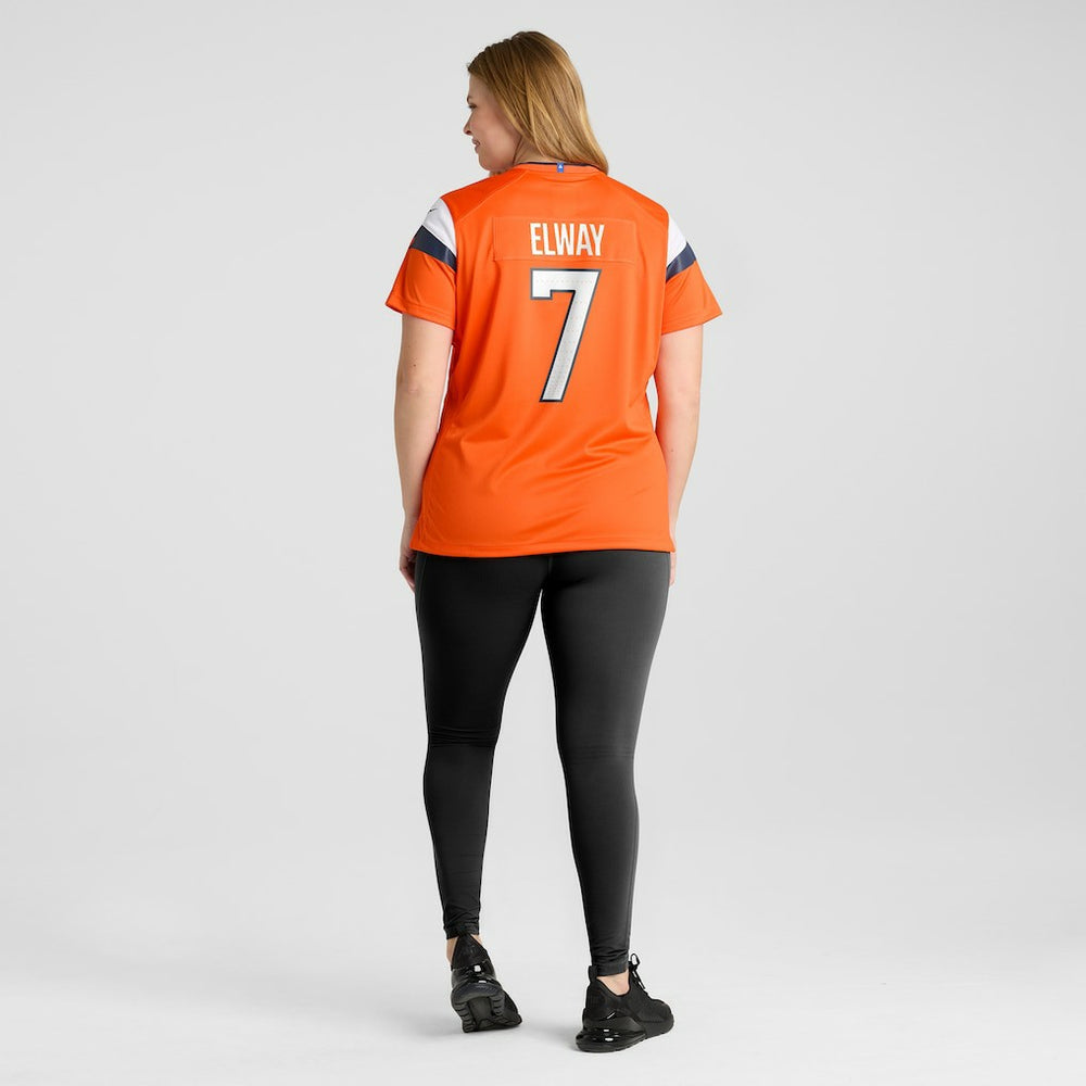 John Elway Denver Broncos Women's Mile High Collection Retired Player Game Jersey - Orange - Nike