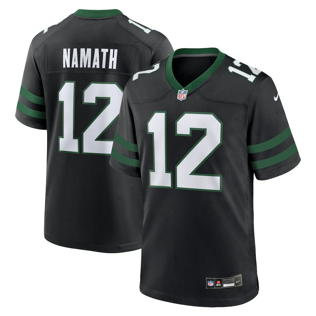Joe Namath New York Jets Alternate Retired Player Game Jersey - Legacy Black - Nike