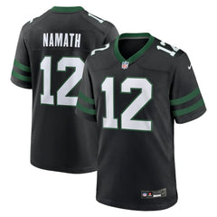 Joe Namath New York Jets Alternate Retired Player Game Jersey - Legacy Black - Nike