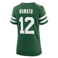 Joe Namath New York Jets Women's Retired Player Game Jersey - Legacy Green - Nike