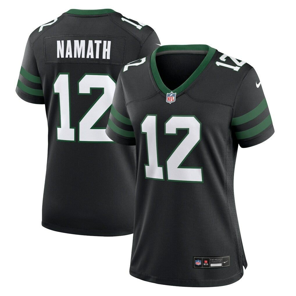 Joe Namath New York Jets Women's Retired Player Alternate Game Jersey - Legacy Black - Nike