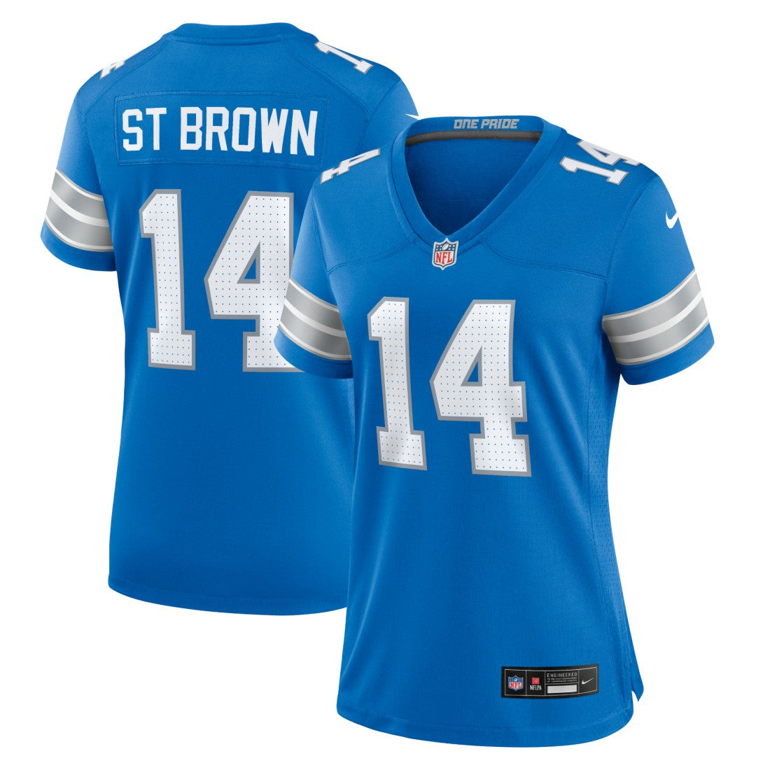 Amon-Ra St. Brown Detroit Lions Women's Team Game Jersey - Blue - Nike