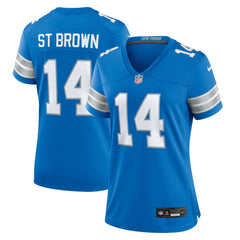 Amon-Ra St. Brown Detroit Lions Women's Team Game Jersey - Blue - Nike