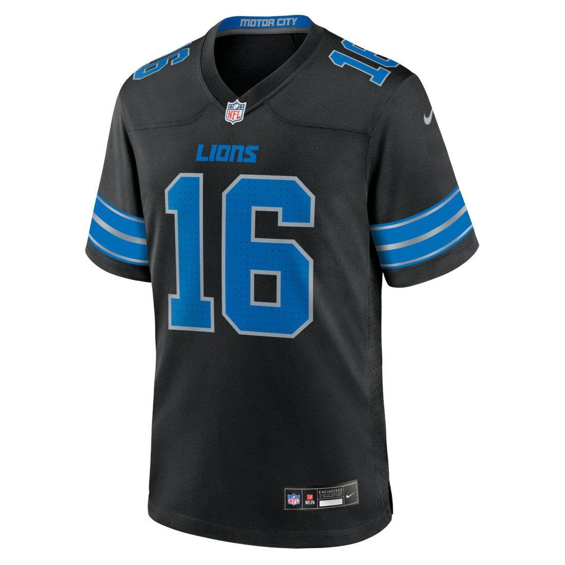 Jared Goff Detroit Lions 2nd Alternate Game Jersey - Black - Nike
