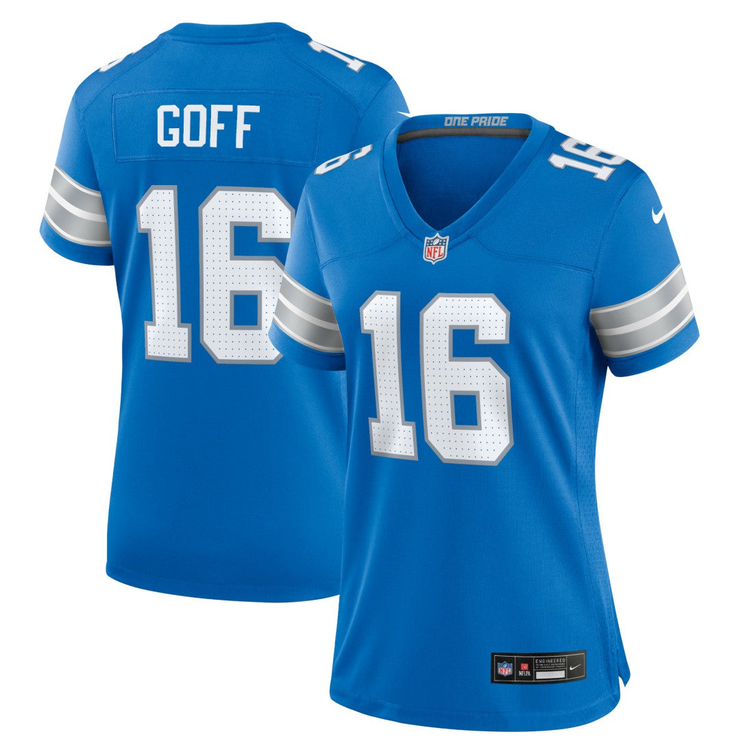 Jared Goff Detroit Lions Women's Game Jersey - Blue - Nike